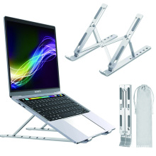 Folding Computer Notebook Holder Riser Computer Laptop Stand Adjustable Portable  Foldable Laptop Stand Aluminum